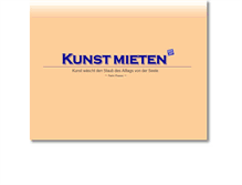 Tablet Screenshot of kunst-mieten.ekk-art.ch